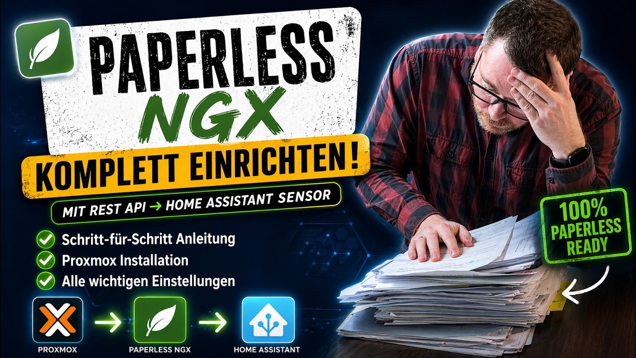 Paperless NGX komplett einrichten – mit REST API Home Assistant Sensor