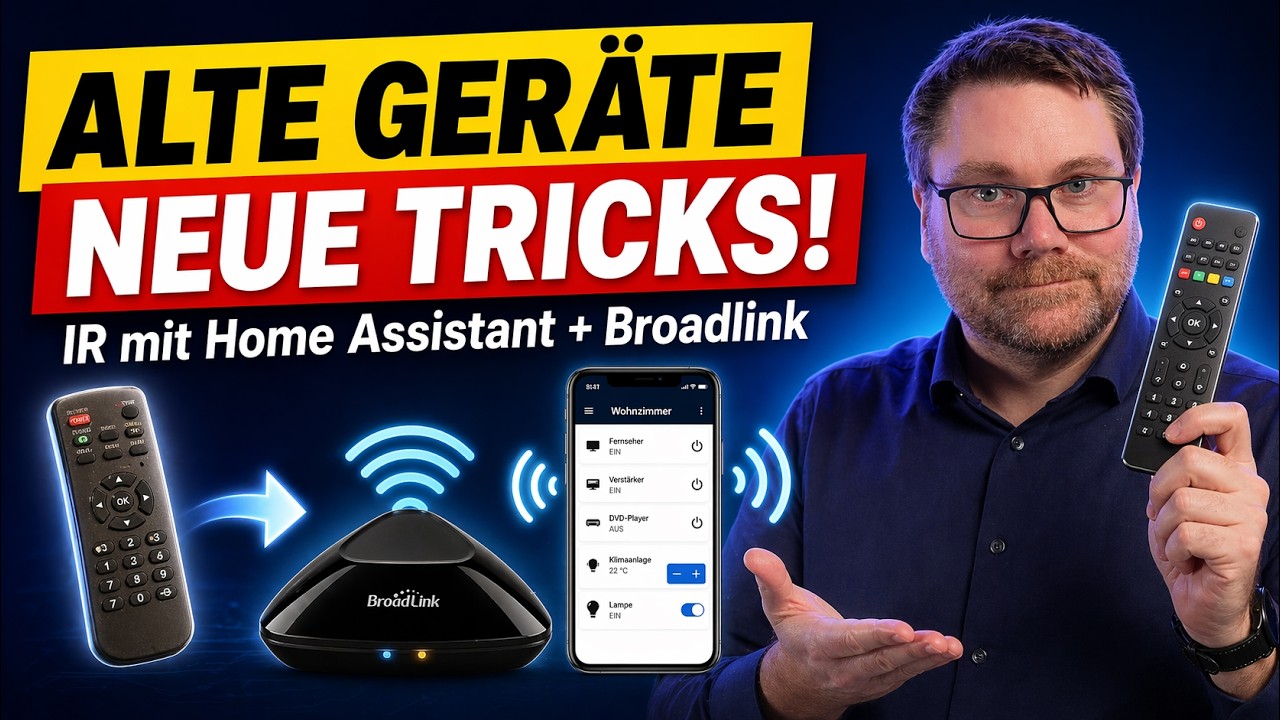 🔥 Alte Geräte, neue Tricks: So steuerst du IR-Fernbedienungen mit Home Assistant & Broadlink! 📱🧠