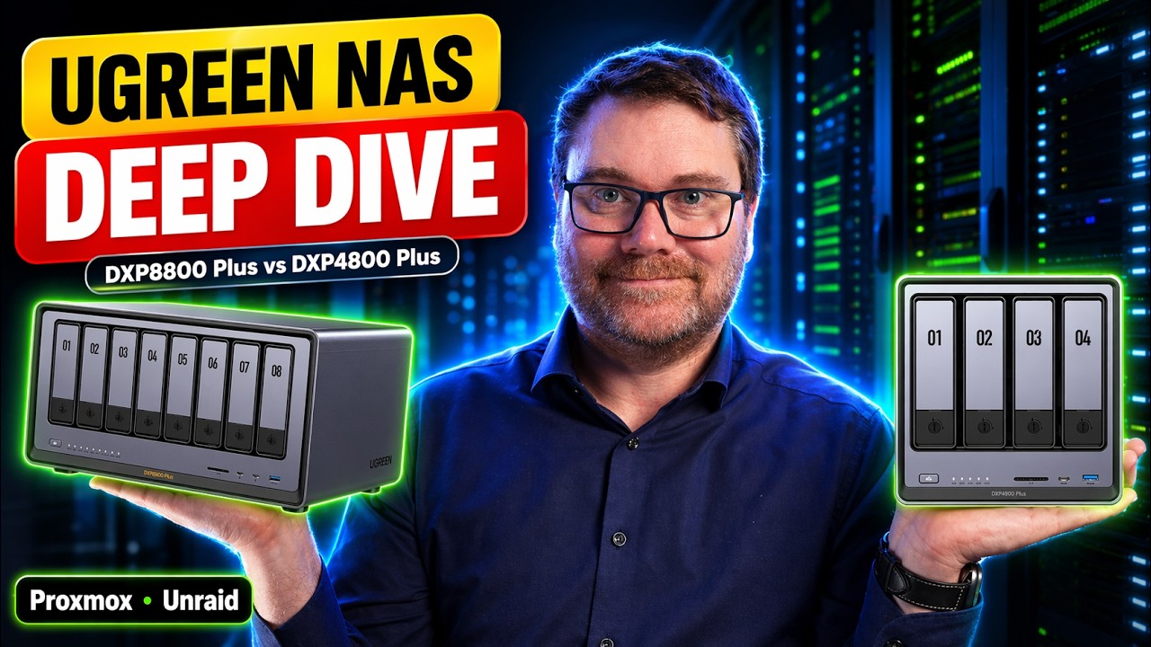 Ugreen NAS im Test – Mein Setup mit dem DXP8800 Plus & DXP4800 Plus für Smart Home und Proxmox
