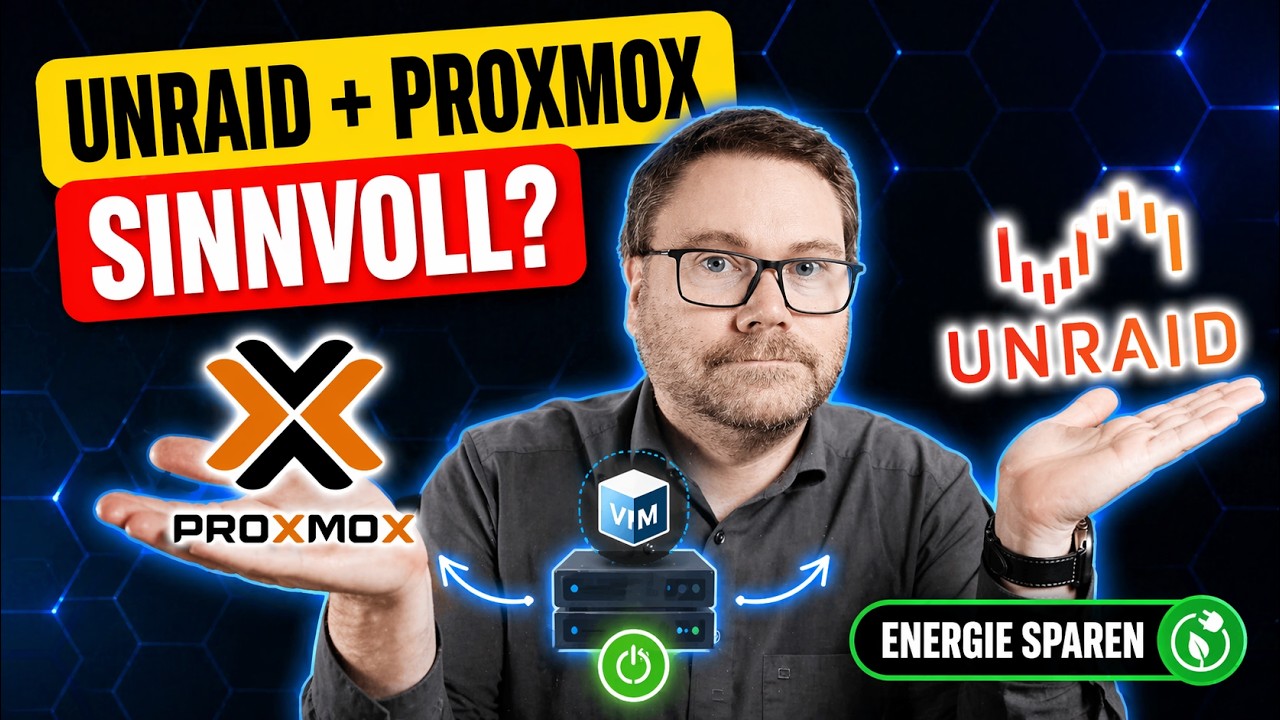 Unraid unter Proxmox installieren – Mein komplettes HomeLab-Setup