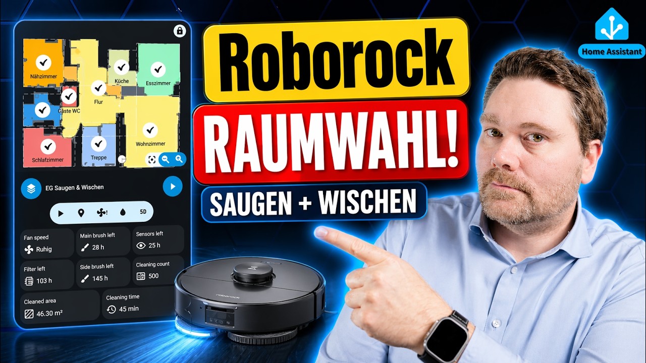 Roborock in Home Assistant: Vacuum Map Card richtig einrichten und Räume gezielt reinigen