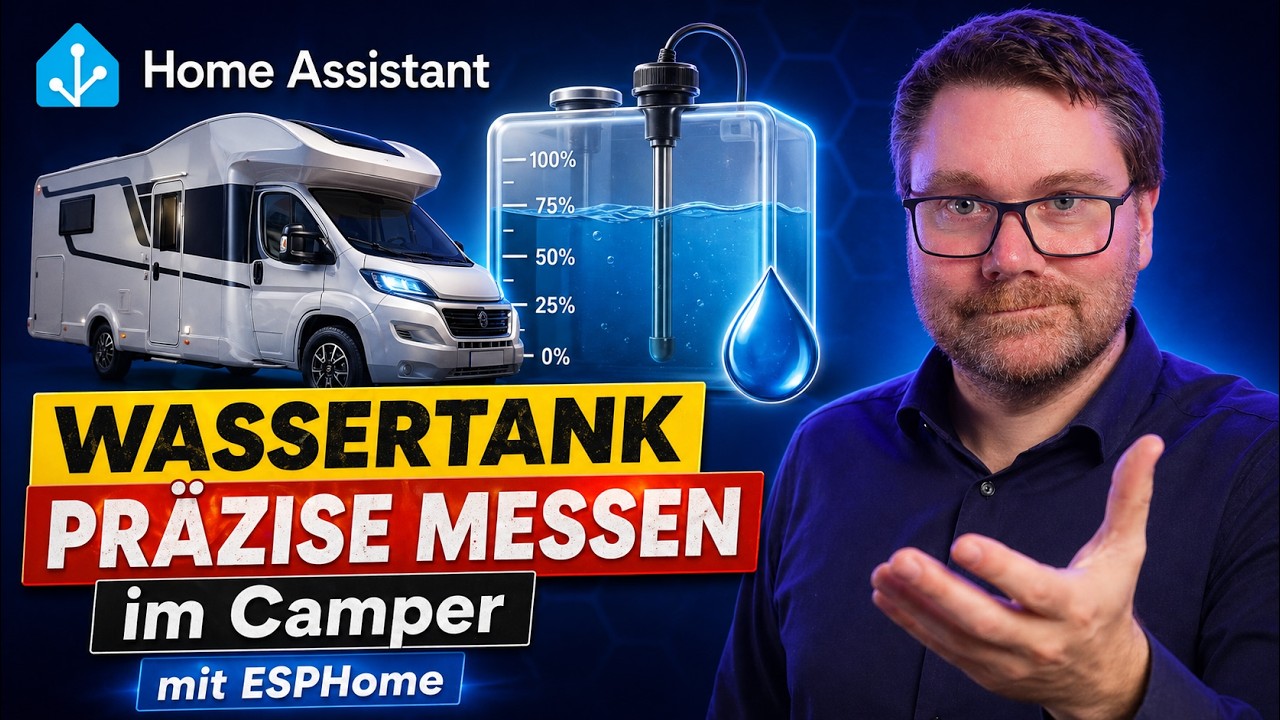 🚀 Enthülle das Geheimnis: Home Assistant + ESPHome für präzise Wassertankmessung im Camper! 💧🌟“