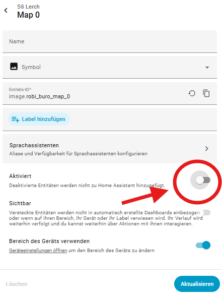 Roborock Image deaktivieren